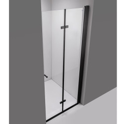 DRZWI PRYSZNICOWE SH01E CZARNE 120 CM 6 MM SH01E-BL-120