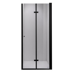 DRZWI PRYSZNICOWE SH01D CZARNE 110 CM 6MM SH01D-BL-110
