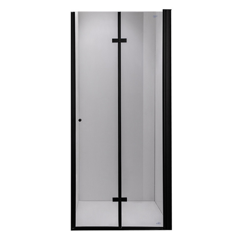 DRZWI PRYSZNICOWE SH01D CZARNE 110 CM 6MM SH01D-BL-110