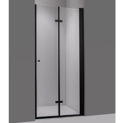 DRZWI PRYSZNICOWE SH01D CZARNE 110 CM 6MM SH01D-BL-110