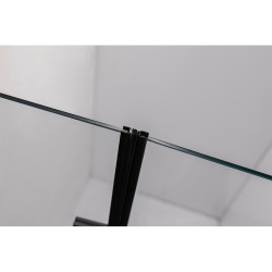 DRZWI PRYSZNICOWE SH01C CZARNE 100 CM SH01C-BL-100
