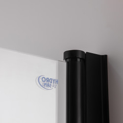 DRZWI PRYSZNICOWE SH01B CZARNE 90 CM 6 MM SH01B-BL-90