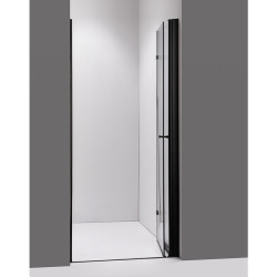 DRZWI PRYSZNICOWE SH01B CZARNE 90 CM 6 MM SH01B-BL-90