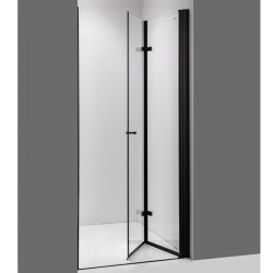 DRZWI PRYSZNICOWE SH01B CZARNE 90 CM 6 MM SH01B-BL-90