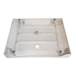DRZWI PRYSZNICOWE Z BRODZIKIEM SH03B/SXL03C CZARNE/CZARNY 95-100/100x80 CM 8 MM
