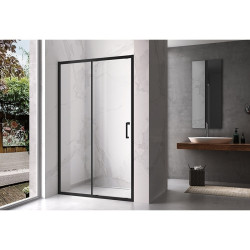 DRZWI PRYSZNICOWE KZ14C CZARNE 115-120 CM 6 MM KZ14C-BL-120