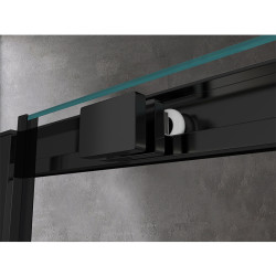 DRZWI PRYSZNICOWE KZ14A CZARNE 95-100 CM 6 MM KZ14A-BL-100