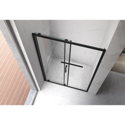 DRZWI PRYSZNICOWE KZ14A CZARNE 95-100 CM 6 MM KZ14A-BL-100