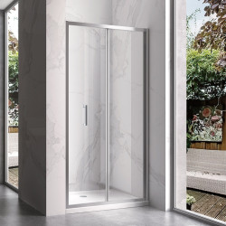 DRZWI PRYSZNICOWE KZ11E CHROM 120 CM 6 MM KZ11E-120