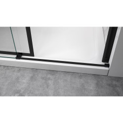 DRZWI PRYSZNICOWE KZ09A CZARNE 95-100 CM 8 MM KZ09A-BL-100