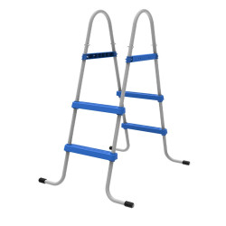DRABINKA DO BASENU OGRODOWEGO DWUSTRONNA SOLIDNA 2-STOPNIOWA LADDER 84 CM LADDER