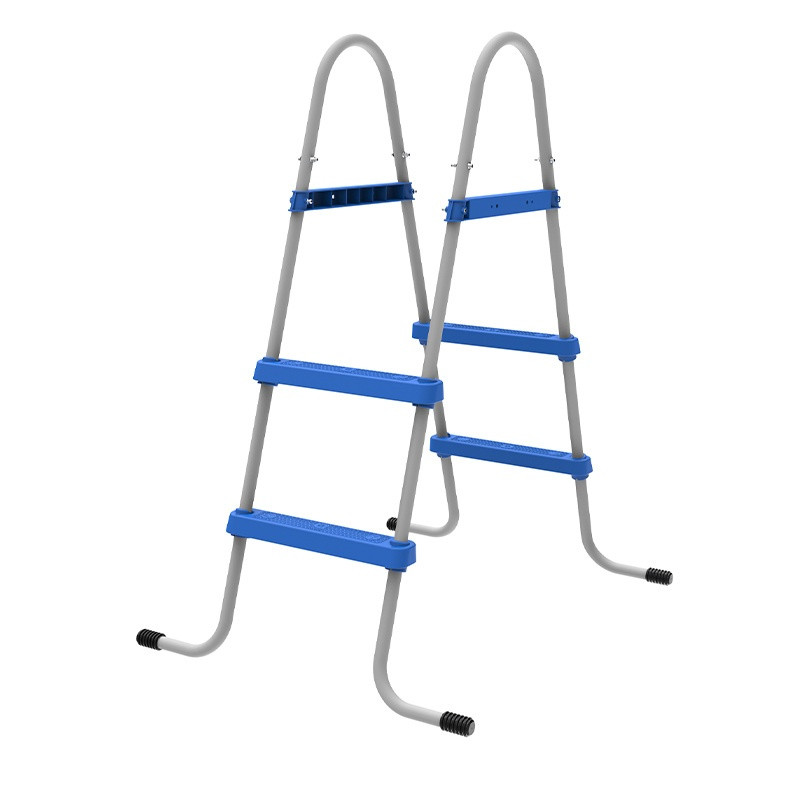 DRABINKA DO BASENU OGRODOWEGO DWUSTRONNA SOLIDNA 2-STOPNIOWA LADDER 84 CM LADDER