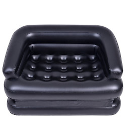DMUCHANA SOFA MATERAC POMPOWANY 5w1 CZARNA 198x138 CM BALLO-SOFA