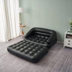 DMUCHANA SOFA MATERAC POMPOWANY 5w1 CZARNA 198x138 CM BALLO-SOFA