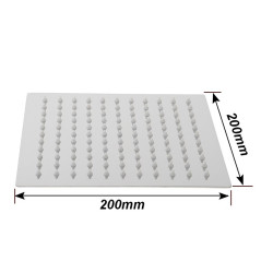 DESZCZOWNICA PRYSZNICOWA SLIM R01A CHROM 20x20 CM R01A