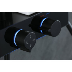 Bateria prysznicowa natynkowa F10BL LCD czarna F10-BL