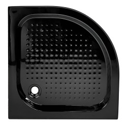 BRODZIK PRYSZNICOWY PÓŁOKRĄGŁY WYSOKI SXL01B CZARNY 90x90 CM SXL01B-BL-90