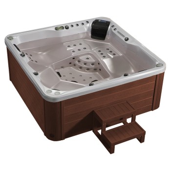 JACUZZI OGRODOWE WANNA SPA741 200x200 CAPPUCINO OBUDOWA KAWA