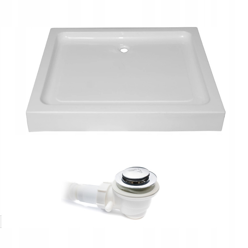 BRODZIK PRYSZNICOWY PROSTOKĄTNY WYSOKI SXL04C BIAŁY 120x90 CM SXL04C-WH-120X90