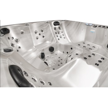 JACUZZI OGRODOWE WANNA SPA741 200x200 CAPPUCINO OBUDOWA KAWA