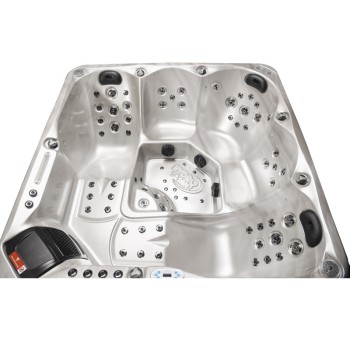 JACUZZI OGRODOWE WANNA SPA741 200x200 CAPPUCINO OBUDOWA KAWA