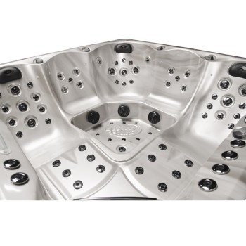 JACUZZI OGRODOWE WANNA SPA741 200x200 CAPPUCINO OBUDOWA KAWA