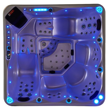 JACUZZI OGRODOWE WANNA SPA741 200x200 CAPPUCINO OBUDOWA KAWA