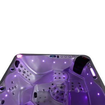 JACUZZI OGRODOWE WANNA SPA741 200x200 CAPPUCINO OBUDOWA KAWA