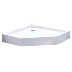 BRODZIK PRYSZNICOWY PIĘCIOKĄTNY WYSOKI SXL07C BIAŁY 100x100 CM SXL07C-WH-100