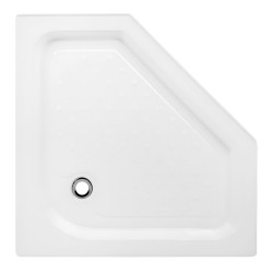 BRODZIK PRYSZNICOWY PIĘCIOKĄTNY WYSOKI SXL07B BIAŁY 90x90 CM SXL07B-WH-90