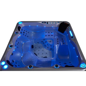 JACUZZI OGRODOWE WANNA SPA741 200x200 CAPPUCINO OBUDOWA KAWA