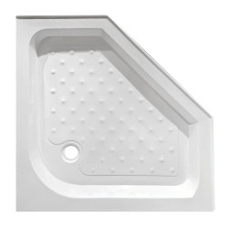 BRODZIK PRYSZNICOWY PIĘCIOKĄTNY WYSOKI SXL07A BIAŁY 80x80 CM SXL07A-WH-80