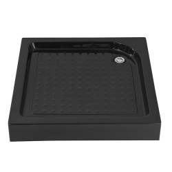 BRODZIK PRYSZNICOWY KWADRATOWY WYSOKI SXL02C CZARNY 100x100 CM SXL02C-BL-100