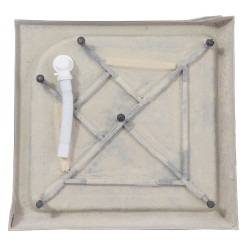 BRODZIK PRYSZNICOWY KWADRATOWY WYSOKI SXL02C CZARNY 100x100 CM SXL02C-BL-100