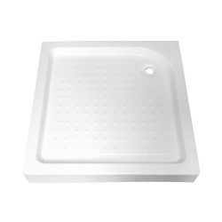 BRODZIK PRYSZNICOWY KWADRATOWY WYSOKI SXL02B BIAŁY 90x90 CM SXL02B-WH-90