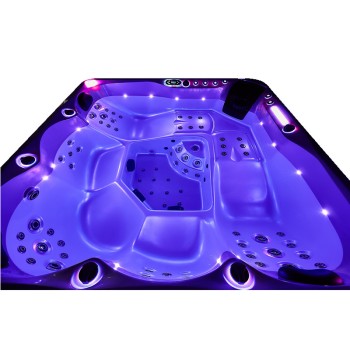 JACUZZI OGRODOWE WANNA SPA741 200x200 CAPPUCINO OBUDOWA KAWA