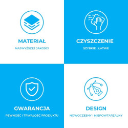 BATERIA WANNOWA WOLNOSTOJĄCA ŁAZIENKOWA PODŁOGOWA STOJĄCA CZARNA F2037B-BL