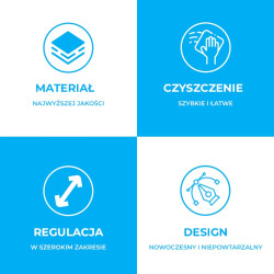 BATERIA WANNOWA WOLNOSTOJĄCA PODŁOGOWA ŁAZIENKOWA STOJĄCA CZARNA F2036B-BL