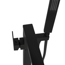BATERIA WANNOWA WOLNOSTOJĄCA PODŁOGOWA ŁAZIENKOWA STOJĄCA CZARNA F1532B-BL