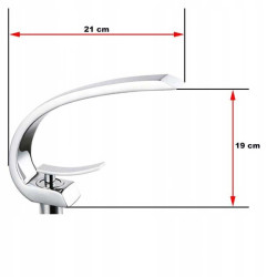 BATERIA ŁAZIENKOWA UMYWALKOWA FSM014A CHROM F014A