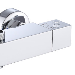 BATERIA PRYSZNICOWA Z TERMOSTATEM ŚCIENNA ŁAZIENKOWA T207A CHROM T207A