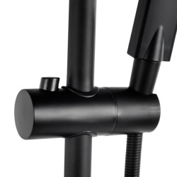 BATERIA ŁAZIENKOWA PRYSZNICOWA T206B CZARNA T206B-BL