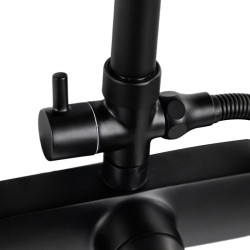 BATERIA ŁAZIENKOWA PRYSZNICOWA T206B CZARNA T206B-BL
