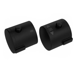 BATERIA ŁAZIENKOWA PRYSZNICOWA T203B CZARNA T203B-BL