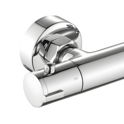 BATERIA PRYSZNICOWA Z TERMOSTATEM ŁAZIENKOWA ŚCIENNA T203A CHROM T203A
