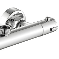 BATERIA PRYSZNICOWA Z TERMOSTATEM ŁAZIENKOWA ŚCIENNA T203A CHROM T203A