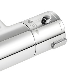 BATERIA PRYSZNICOWA Z TERMOSTATEM ŁAZIENKOWA ŚCIENNA T203A CHROM T203A