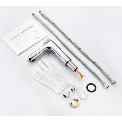 BATERIA UMYWALKOWA ŁAZIENKOWA F06A CHROM LCD F06A