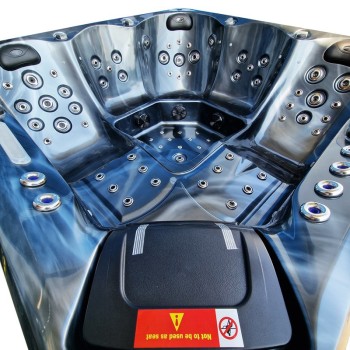 JACUZZI OGRODOWE WANNA SPA741 200x200 czarna fala