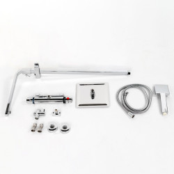 BATERIA PRYSZNICOWA ŁAZIENKOWA Z DESZCZOWNICĄ T15A CHROM T15A